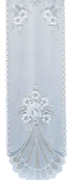 Weckbrodt Türvorhang »Adria« Stangendurchzug 1 Stk. tlg. Jacquard, strukturiert, halbtransparent, floral,gebogt, Gardine, Store
