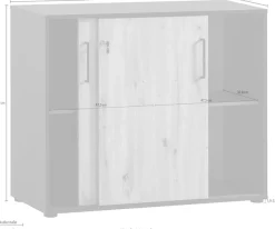 welltime Aktenschrank »Aino, Aktenschrank, Made in Germany, B: 100,1 cm« Solide Verarbeitung - Dieses Produkt ist in Deutschland gefertigt