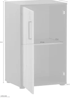 welltime Aktenschrank »Aino, Aktenschrank, Made in Germany, B: 50,95 cm« Solide Verarbeitung - Dieses Produkt ist in Deutschland gefertigt