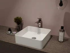 welltime Aufsatzwaschbecken »QUADRINO« NANO Glasur