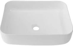 welltime Aufsatzwaschbecken »Vicenza« Rechteckig, Breite 58 cm, Tiefe 46 cm, Becken, Waschbecken