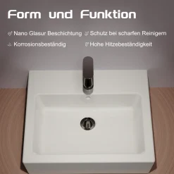 welltime Aufsatzwaschbecken »Pesante« NANO Glasur