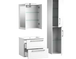 welltime Badezimmerspiegelschrank »Serena Retro« FSC®-zertifiziertes Material, Breite 61,5 cm, mit LED-Beleuchtung