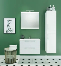 welltime Badezimmerspiegelschrank »Serena Retro« FSC®-zertifiziertes Material, Breite 61,5 cm, mit LED-Beleuchtung