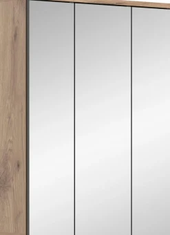 welltime Badezimmerspiegelschrank »Riga, Breite 60cm, 3 Spiegeltüren, 9 Fächer, 6 Einlegeböden« Badmöbel, Badschrank, Schrank, Wandschrank, Bad, Badezimmer