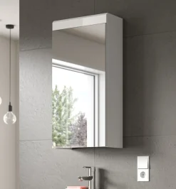 welltime Badezimmerspiegelschrank »SIENA, Breite 40 cm, 1 Spiegeltür, 2 Einlegeböden, 3 Fächer« Badmöbel, Badschrank, Schrank, Bad, Spiegel, Hängespiegel, Badspiegel