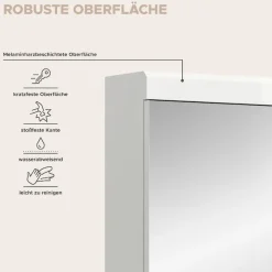 welltime Badezimmerspiegelschrank »SIENA, Breite 40 cm, 1 Spiegeltür, 2 Einlegeböden, 3 Fächer« Badmöbel, Badschrank, Schrank, Bad, Spiegel, Hängespiegel, Badspiegel