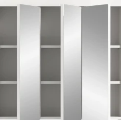 welltime Badezimmerspiegelschrank »SIENA, Breite 80 cm, 3 Spiegeltür, 6 Einlegeböden, 9 Fächer« Badmöbel, Badschrank, Schrank, Bad, Spiegel, Hängespiegel, Badspiegel