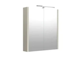 welltime Badezimmerspiegelschrank »Joy, Badmöbel, mit Beleuchtung, Wandmontage« mit Spiegeltüren und LED, IP 44, FSC®-zertifiziert
