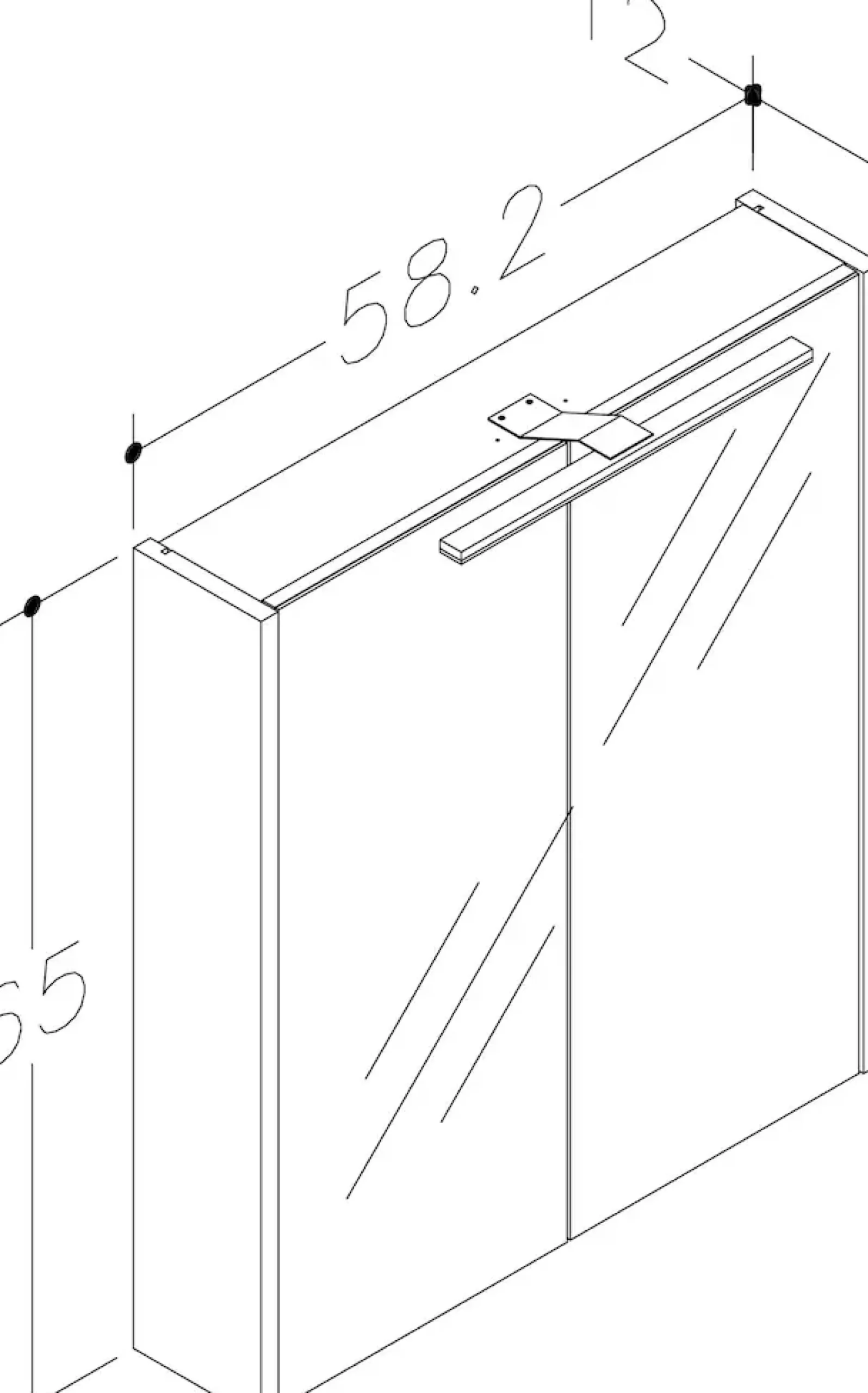 welltime Badezimmerspiegelschrank »Joy, Badmöbel, mit Beleuchtung, Wandmontage« mit Spiegeltüren und LED, IP 44, FSC®-zertifiziert