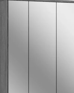 welltime Badezimmerspiegelschrank »LUCCA, Breite 60cm, 3 Spiegeltüren, 9 Fächer, 6 Fachböden« Badmöbel, Badschrank, Schrank, Wandschrank, Bad, Badezimmer