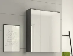 welltime Badezimmerspiegelschrank »LUCCA, Breite 60cm, 3 Spiegeltüren, 9 Fächer, 6 Fachböden« Badmöbel, Badschrank, Schrank, Wandschrank, Bad, Badezimmer