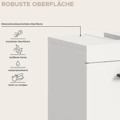 welltime Badmöbel-Set »AVON, Breite 40 cm, 2-teilige moderne Badkombination, auf Rollen« bestehend aus: Waschbeckenunterschrank & Spiegelschrank, 2 Stk. tlg.