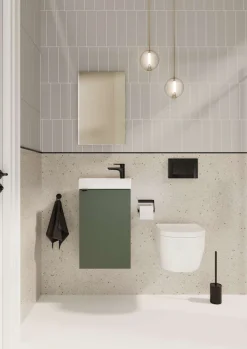 welltime Badmöbel-Set »Badmöbel-Set Gesa, Schrank mit Waschbecken und Spiegel, wandhängend«