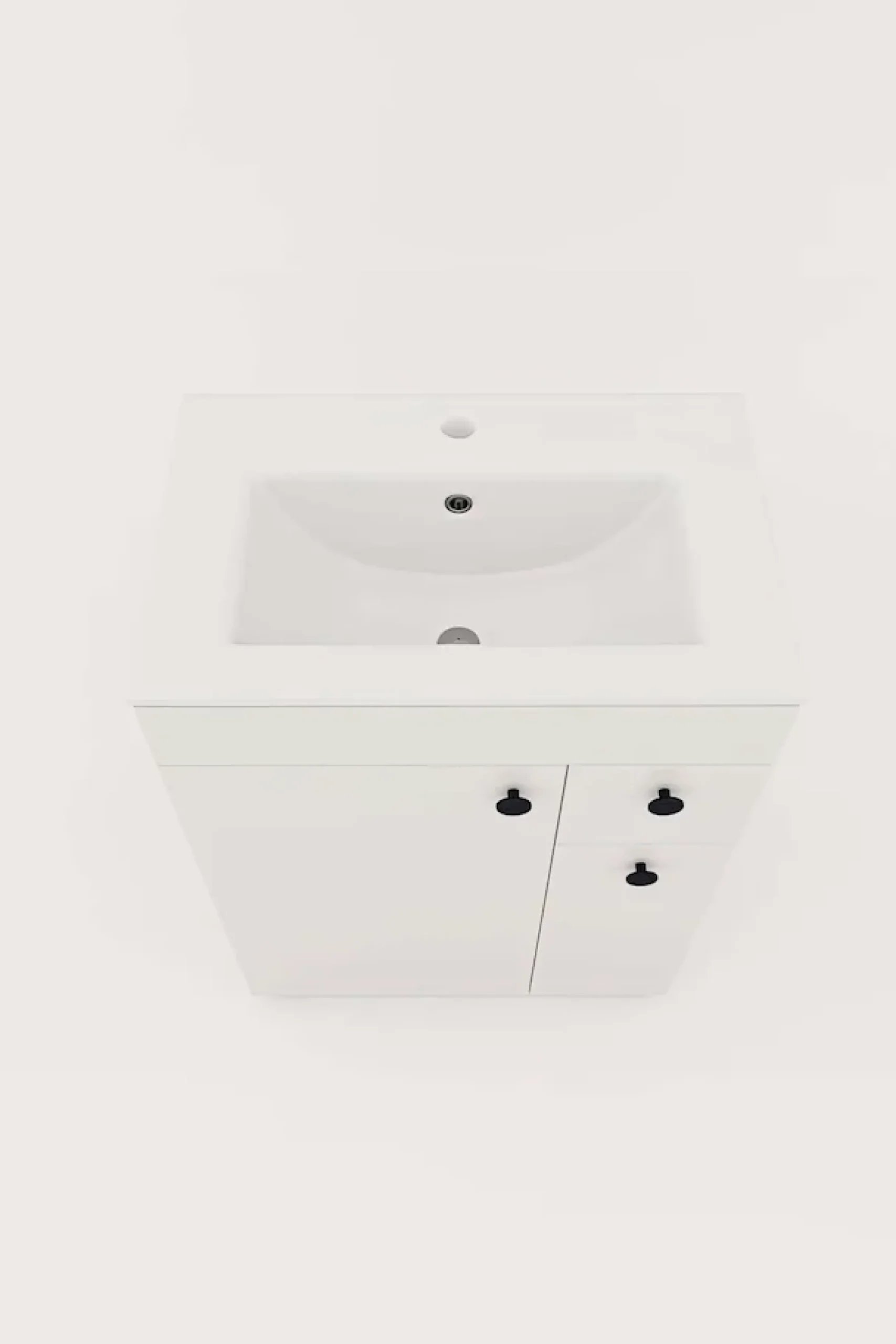 welltime Badmöbel-Set »Badmöbel-Set Braga, Schrank mit Waschbecken, Hängeschrank und Spiegel«