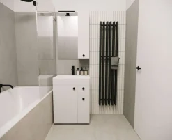 welltime Badmöbel-Set »Badmöbel-Set Braga, Schrank mit Waschbecken, Hängeschrank und Spiegel«