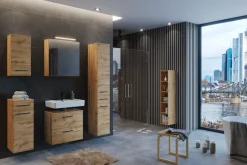 welltime Badmöbel-Set »Chicago« Spiegelschrank, Unterbeckenschrank, Seitenschrank, 3 Stk. tlg.
