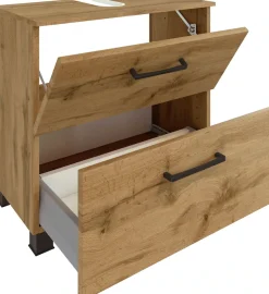 welltime Badmöbel-Set »Chicago« Spiegelschrank, Unterbeckenschrank, Seitenschrank, 3 Stk. tlg.