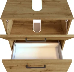 welltime Badmöbel-Set »Chicago« Spiegelschrank, Unterbeckenschrank, Seitenschrank, 3 Stk. tlg.