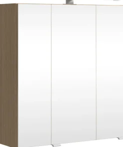 welltime Badmöbel-Set »EIXO, Set aus Spiegelschrank, Unterbeckenschrank und Midischrank«