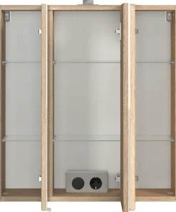 welltime Badmöbel-Set »EIXO, Set aus Spiegelschrank, Unterbeckenschrank und Midischrank«