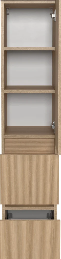 welltime Badmöbel-Set »EIXO, Set aus Spiegelschrank, Unterbeckenschrank und Midischrank«