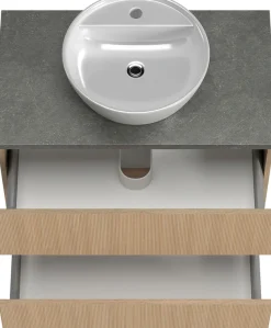 welltime Badmöbel-Set »EIXO, Set aus Spiegelschrank und Waschtisch inkl. Becken«