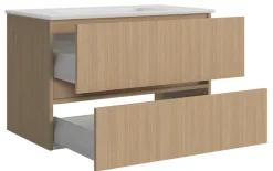 welltime Badmöbel-Set »EIXO, Set aus Spiegelschrank, Waschtisch und Midischrank«