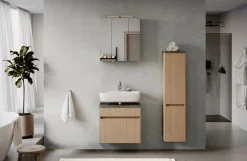 welltime Badmöbel-Set »EIXO, Set aus Spiegelschrank, Unterbeckenschrank und Midischrank«