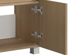 welltime Badmöbel-Set »EIXO, Set aus Spiegelschrank, Unterbeckenschrank und Midischrank«