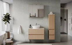 welltime Badmöbel-Set »EIXO, Set aus Spiegelschrank, Waschtisch und Midischrank«