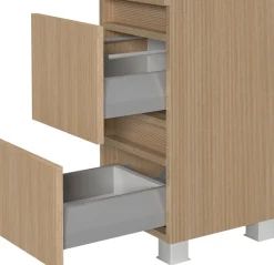welltime Badmöbel-Set »EIXO, Set aus Spiegelschrank, Waschtisch und Midischrank«