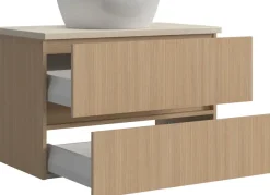 welltime Badmöbel-Set »EIXO, Set aus Spiegelschrank, Waschtisch und Midischrank«