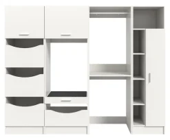 welltime Badmöbel-Set »FALAS,4-teilig, Hauswirtschaftsraum Set, Breite 248 cm« 1x Wäscheschrank, 2x Waschmaschinenumbauschrank & 1xMehrzweckschrank,