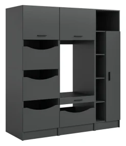 welltime Badmöbel-Set »FALAS,3-teilig, Hauswirtschaftsraum Set, Breite 176 cm« 1x Wäscheschrank, 1x Waschmaschinenumbauschrank, 1x Mehrzweckschrank,