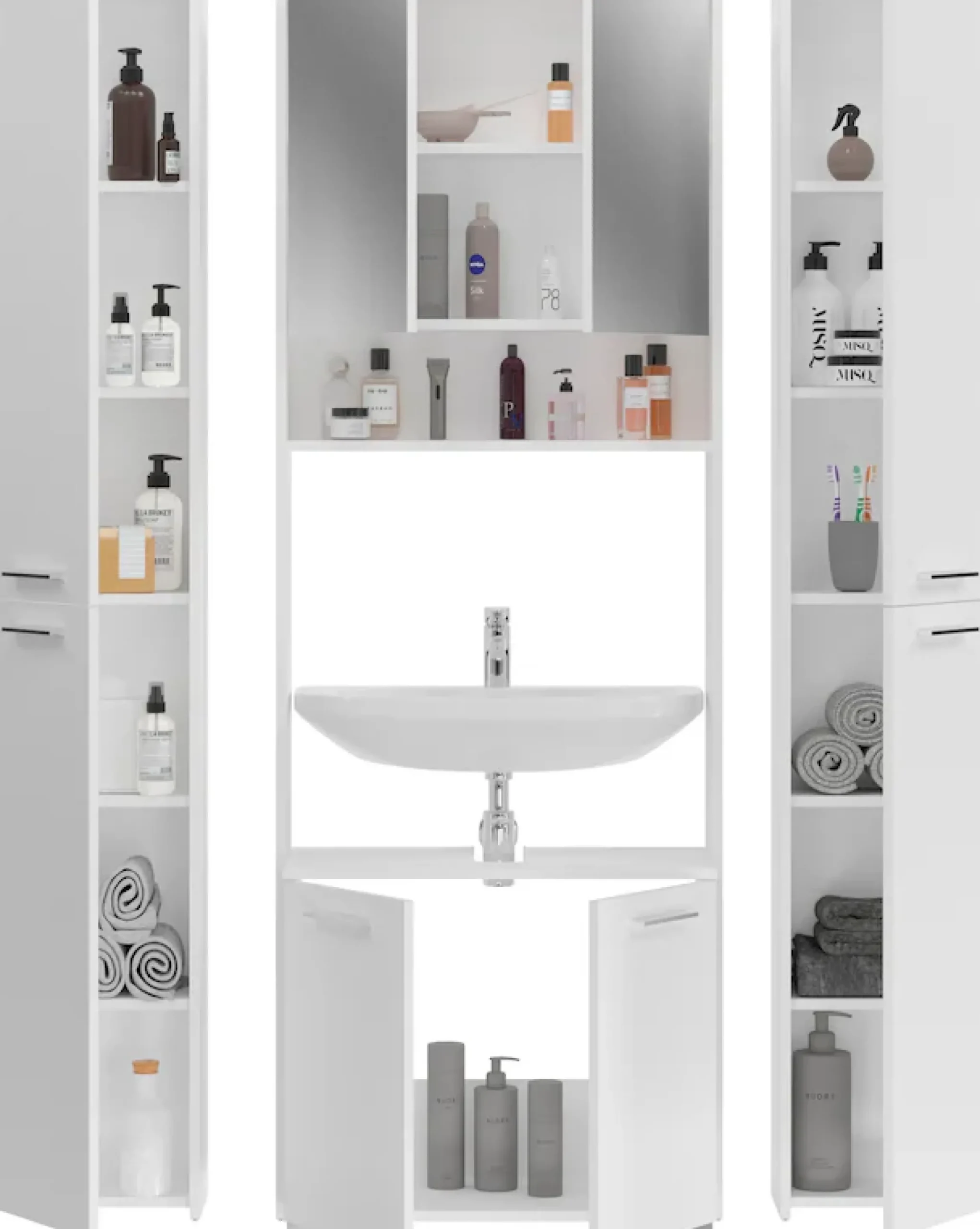 welltime Badmöbel-Set »Firenze« 4 Stk. tlg.