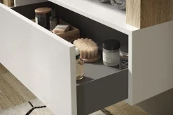 welltime Badmöbel-Set »Hamburg, Badezimmerset 2tlg. Breite 92 cm, Badmöbel, Waschtisch inkl.« Spar-Set, 2 Stk. tlg.