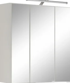 welltime Badmöbel-Set »Litica, Breite 155 cm, hochwertige Rillenfräsung, Metallkufen« 3 Stk. tlg.