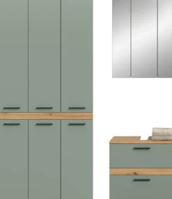 welltime Badmöbel-Set »LUCCA, 3-tlg. Badkombination, viel Stauraum, modernes Design« 3 Stk. tlg.