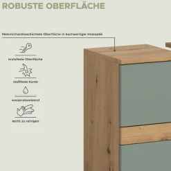 welltime Badmöbel-Set »LUCCA, 3-tlg. Badkombination, viel Stauraum, modernes Design« 3 Stk. tlg.