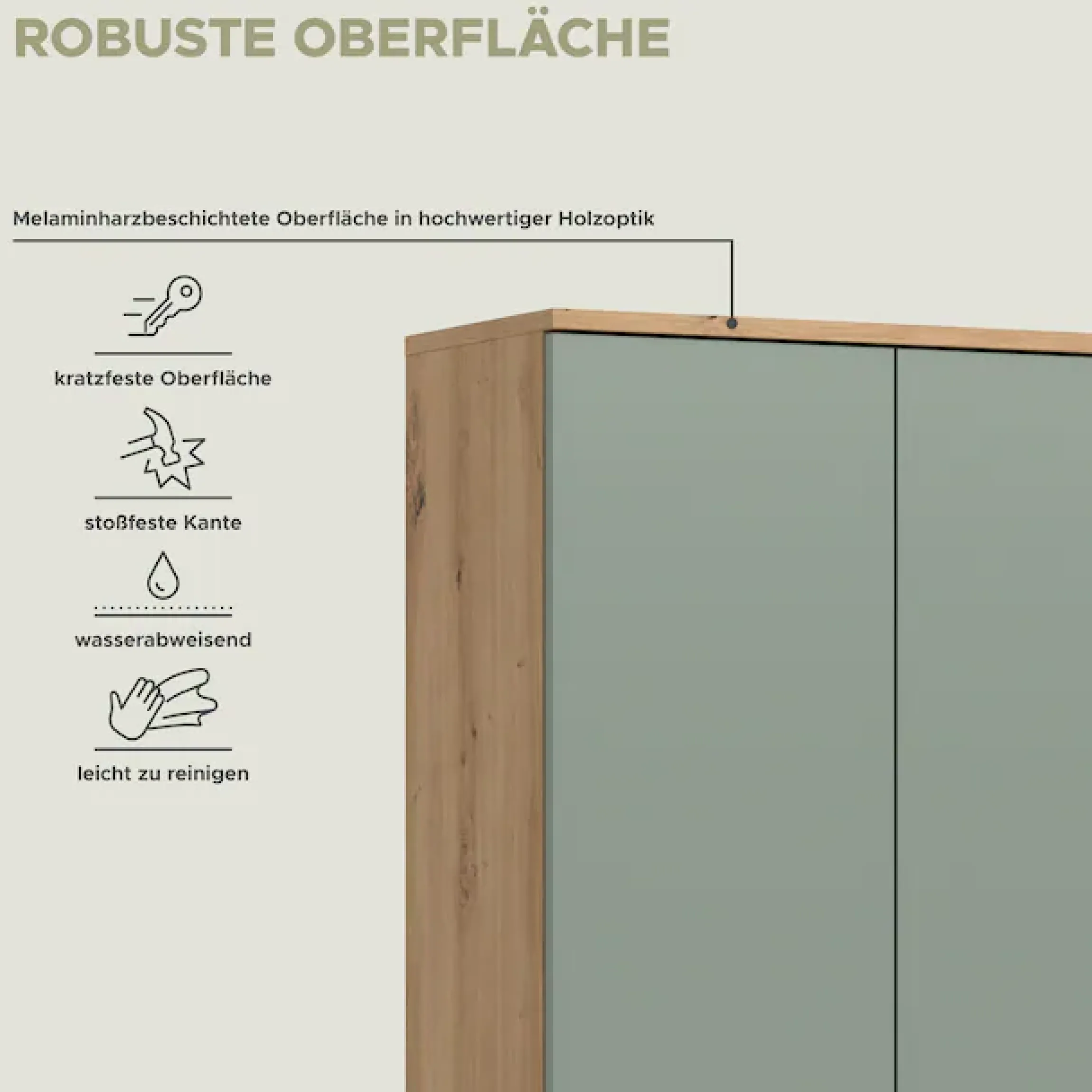 welltime Badmöbel-Set »LUCCA, 2-tlg. Badkombination, viel Stauraum, modernes Design« 2 Stk. tlg.