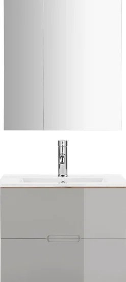 welltime Badmöbel-Set »Lund Badmöbel Set Badschrank Badezimmerset«