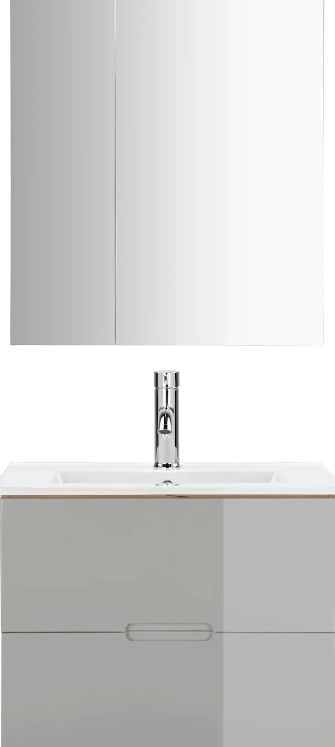 welltime Badmöbel-Set »Lund Badmöbel Set Badschrank Badezimmerset«