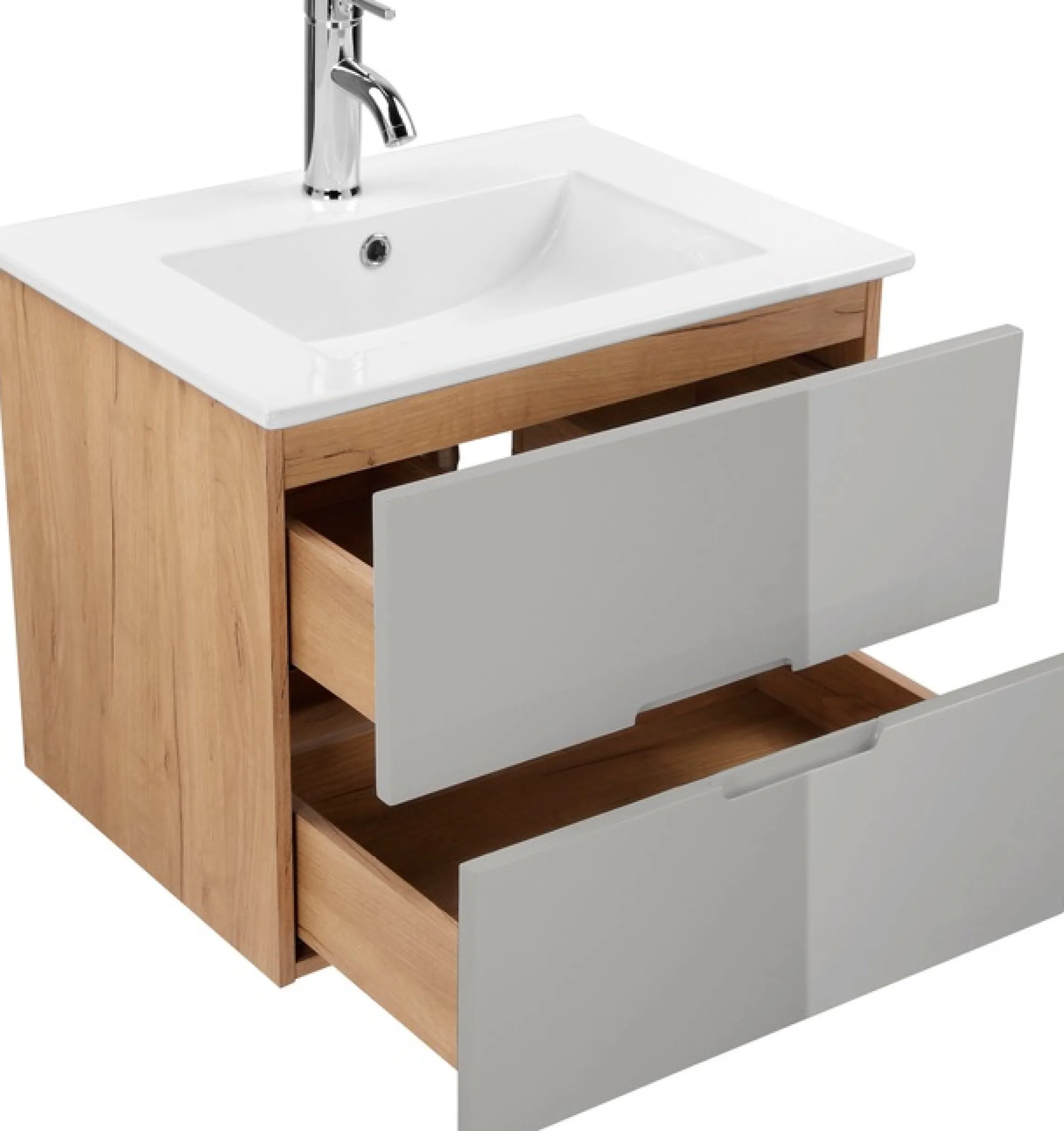 welltime Badmöbel-Set »Lund Badmöbel Set Badschrank Badezimmerset«