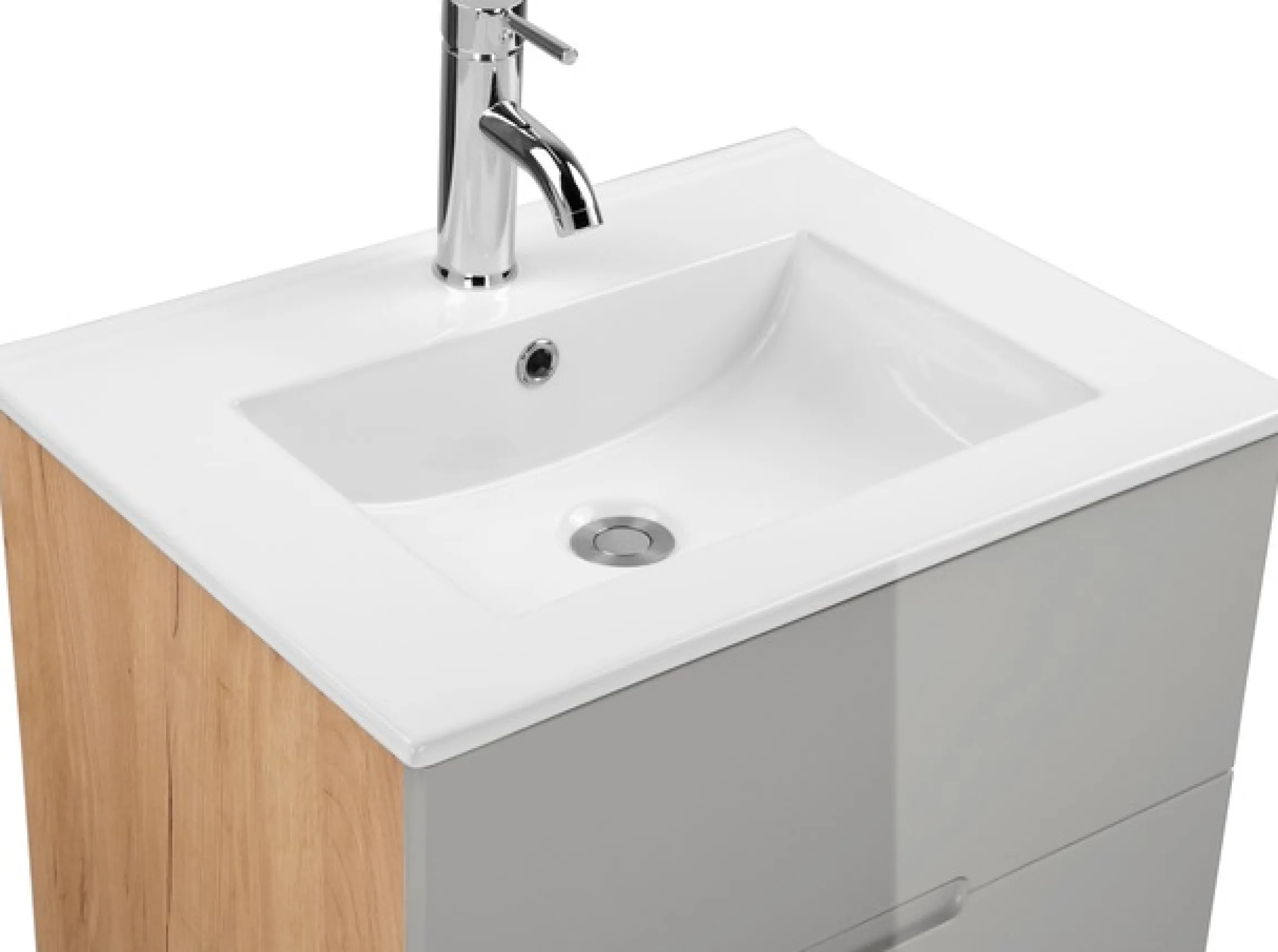 welltime Badmöbel-Set »Lund Badmöbel Set Badschrank Badezimmerset«
