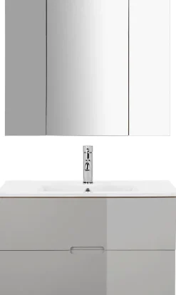 welltime Badmöbel-Set »Lund Badmöbel Set Badschrank Badezimmerset« 3 Stk. tlg.