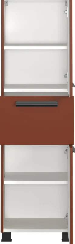 welltime Badmöbel-Set »SALVADA, 5tlg-Set, gedämpfte Scharniere, Softclose, Keramikbecken« Maße (B/T/H): 180/47,5/200 cm,