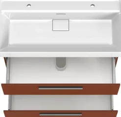 welltime Badmöbel-Set »SALVADA, 2tlg-Set, gedämpfte Scharniere, Softclose, Keramikbecken« Maße (B/T/H): 100/47,5/200 cm,