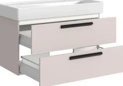 welltime Badmöbel-Set »SALVADA, 2tlg-Set, gedämpfte Scharniere, Softclose, Keramikbecken« Maße (B/T/H): 100/47,5/200 cm,