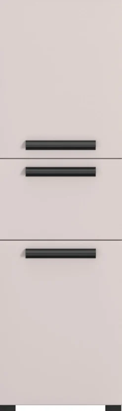 welltime Badmöbel-Set »SALVADA, 3tlg-Set, gedämpfte Scharniere, Softclose, Keramikbecken« Maße (B/T/H): 140/47,5/200 cm,